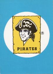 1983 Fleer Star Stickers #NNO Pittsburgh Pirates Checklist Front