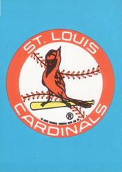 1983 Fleer Star Stickers #NNO St. Louis Cardinals Checklist Front
