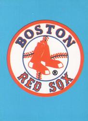 1983 Fleer Star Stickers #NNO Boston Red Sox Checklist Front