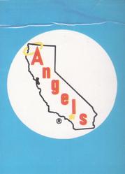 1983 Fleer Star Stickers #NNO California Angels Checklist Front