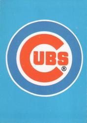 1983 Fleer Star Stickers #NNO Chicago Cubs Checklist Front