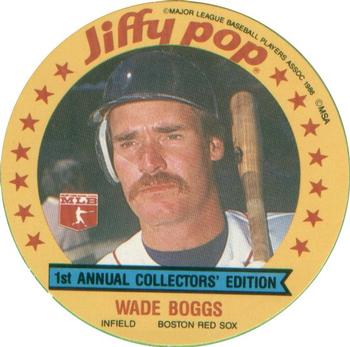 1986 Jiffy Pop Discs - Promos #NNO Wade Boggs Front