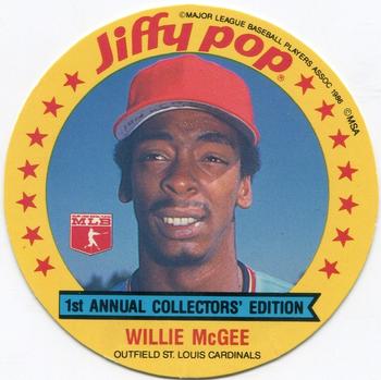 1986 Jiffy Pop Discs - Promos #NNO Willie McGee Front