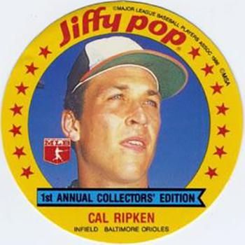 1986 Jiffy Pop Discs - Promos #NNO Cal Ripken Jr. Front