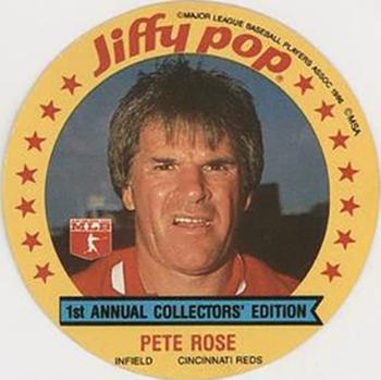 1986 Jiffy Pop Discs - Promos #NNO Pete Rose Front