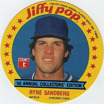 1986 Jiffy Pop Discs - Promos #NNO Ryne Sandberg Front