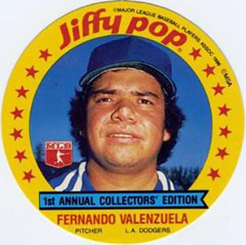 1986 Jiffy Pop Discs - Promos #NNO Fernando Valenzuela Front