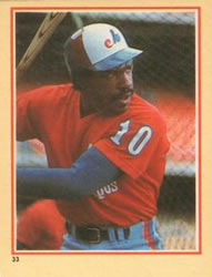1984 Fleer Star Stickers #33 Andre Dawson Front