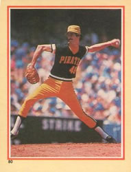 1984 Fleer Star Stickers #80 Larry McWilliams Front