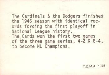 1975 TCMA 1942-1946 St. Louis Cardinals #NNO Leo Durocher / Eddie Dyer Back