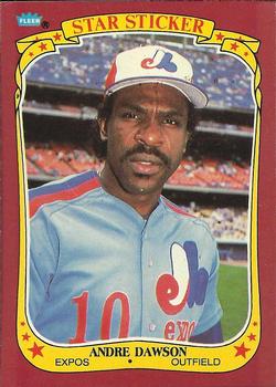 1986 Fleer Star Stickers #32 Andre Dawson Front