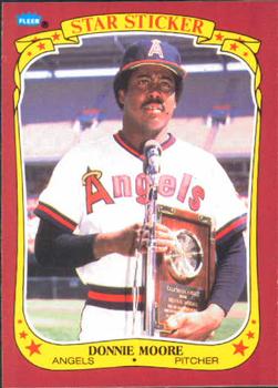 1986 Fleer Star Stickers #77 Donnie Moore Front