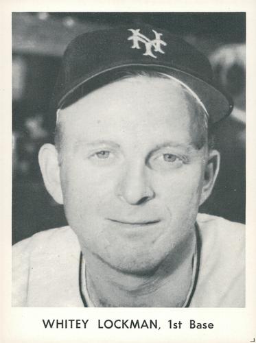 1956 Jay Publishing New York Giants Past & Present 10 #NNO Whitey Lockman Front