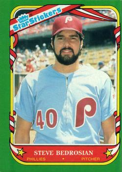 1987 Fleer Star Stickers #8 Steve Bedrosian Front