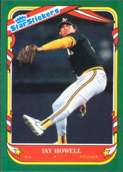 1987 Fleer Star Stickers #63 Jay Howell Front