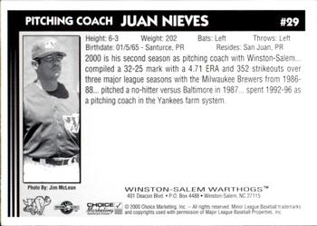 2000 Choice Winston-Salem Warthogs Update #29 Juan Nieves Back