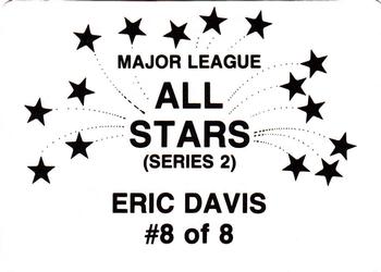 1989 Major League All-Stars Series 2 (unlicensed) #8 Eric Davis Back