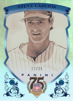 2014 Panini Hall of Fame 75th Year Anniversary - Blue Frame Blue #74 Steve Carlton Front