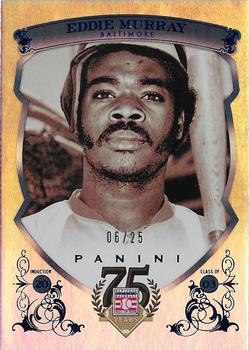 2014 Panini Hall of Fame 75th Year Anniversary - Blue Frame Blue #86 Eddie Murray Front