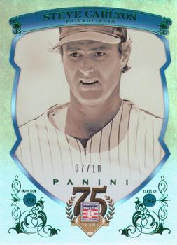 2014 Panini Hall of Fame 75th Year Anniversary - Blue Frame Green #74 Steve Carlton Front