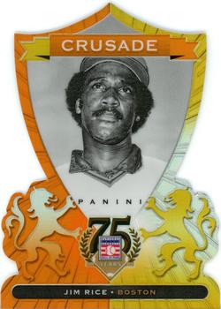 2014 Panini Hall of Fame 75th Year Anniversary - Crusades Orange Die Cut #93 Jim Rice Front