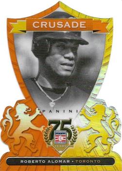 2014 Panini Hall of Fame 75th Year Anniversary - Crusades Orange Die Cut #95 Roberto Alomar Front
