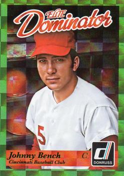 2014 Panini Hall of Fame 75th Year Anniversary - Elite Dominator #18 Johnny Bench Front