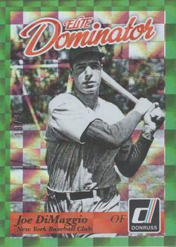 2014 Panini Hall of Fame 75th Year Anniversary - Elite Dominator Gold #17 Joe DiMaggio Front