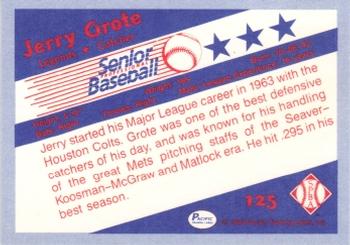 1990 Pacific Senior League #125 Jerry Grote Back