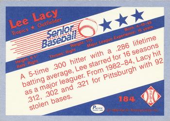 1990 Pacific Senior League #184 Lee Lacy Back