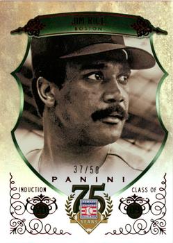 2014 Panini Hall of Fame 75th Year Anniversary - Green Frame Red #93 Jim Rice Front