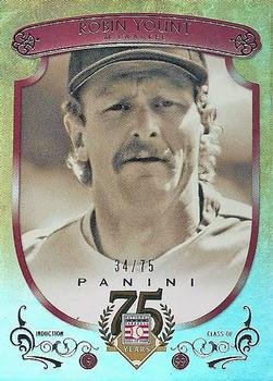2014 Panini Hall of Fame 75th Year Anniversary - Base Red Frame #83 Robin Yount Front
