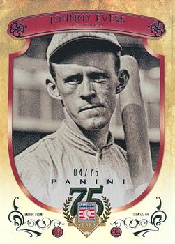 2014 Panini Hall of Fame 75th Year Anniversary - Base Red Frame #16 Johnny Evers Front