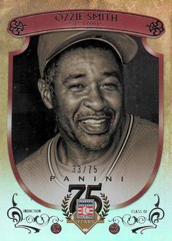 2014 Panini Hall of Fame 75th Year Anniversary - Base Red Frame #85 Ozzie Smith Front