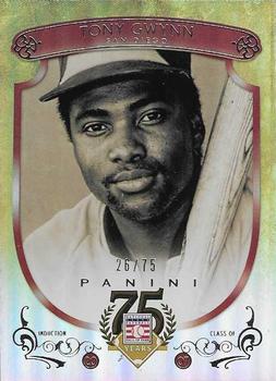 2014 Panini Hall of Fame 75th Year Anniversary - Base Red Frame #90 Tony Gwynn Front