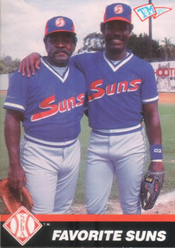1989-90 T&M Senior League #118 Favorite Suns (Luis Tiant / Cesar Cedeno) Front