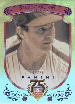 2014 Panini Hall of Fame 75th Year Anniversary - Red Frame Blue #74 Steve Carlton Front