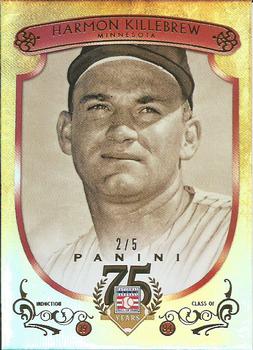 2014 Panini Hall of Fame 75th Year Anniversary - Red Frame Gold #59 Harmon Killebrew Front