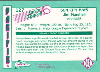 1991 Pacific Senior League #127 Jim Marshall Back