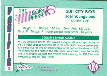 1991 Pacific Senior League #131 Joel Youngblood Back