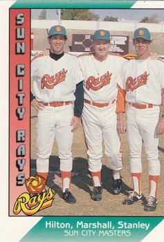 1991 Pacific Senior League #133 Dave Hilton / Jim Marshall / Fred Stanley Front