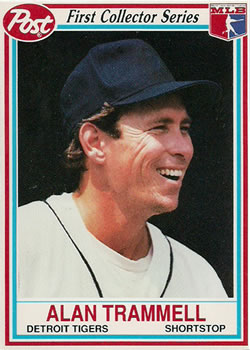 1990 Post Cereal #28 Alan Trammell Front