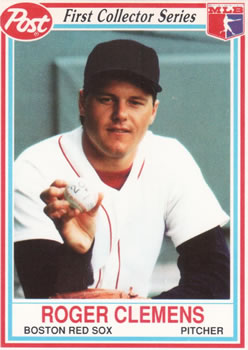 1990 Post Cereal #2 Roger Clemens Front