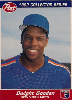 1992 Post Cereal #5 Dwight Gooden Front