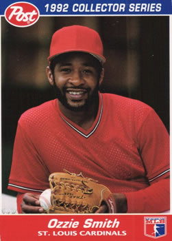 1992 Post Cereal #8 Ozzie Smith Front