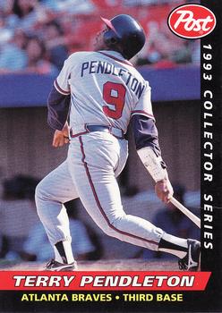 1993 Post Cereal #17 Terry Pendleton Front