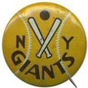 1950 American Nut & Chocolate Co. Team Pins (PR3-8) #NNO New York Giants Front