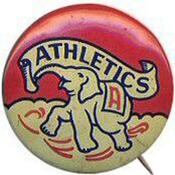 1950 American Nut & Chocolate Co. Team Pins (PR3-8) #NNO Philadelphia Athletics Front