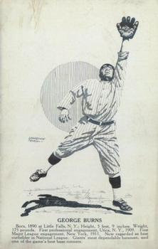 1914 Larry Semon Evening Sun Postcards #NNO George Burns Front
