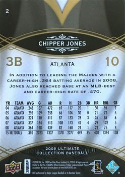 2009 Upper Deck Ultimate Collection #2 Chipper Jones Back